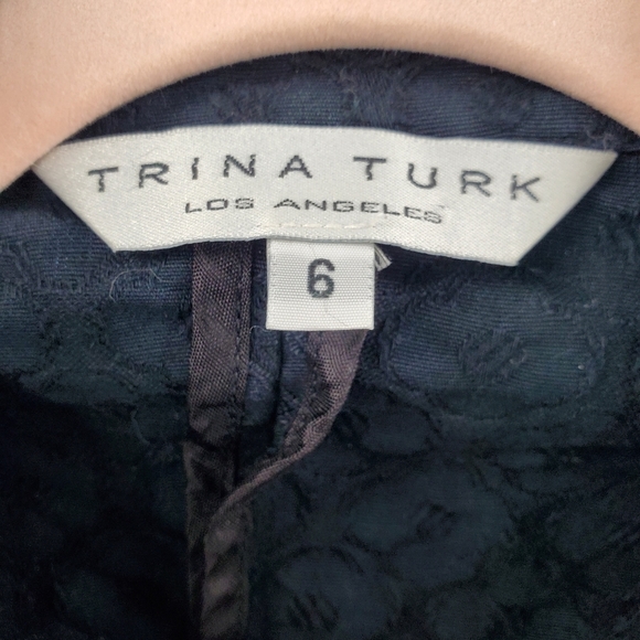 Trina Turk black cotton jacket 6 - Picture 2 of 11